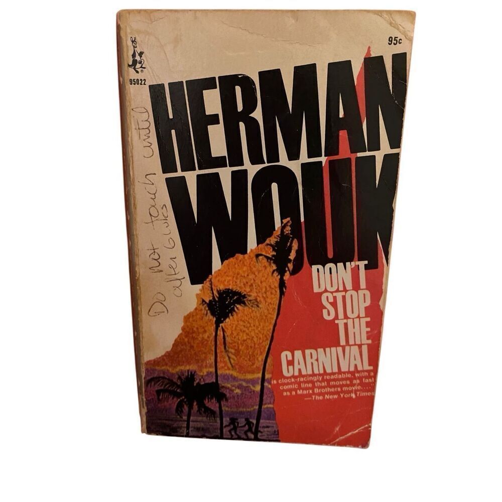 Dont Stop The Carnival By Herman Wouk Paperback Book 1966
